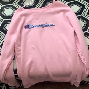 Pink champion crew neck